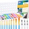 65 Pieces Watercolor Paint Set,36 Colors Watercolor,10 Brushes,3 Refillable Water Brush Pens,16 Page Pad(8.5 * 5.5in),Profesional Watercolor Kit for Kids, Adults, Beginners
